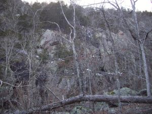Cathedral Canyon, the opposite side of the creek from us.