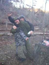 Campsite shenanigans